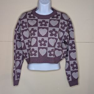 Debut Cropped Sweater Groovy Design